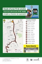 Anuncio nuevo horario 6-5C