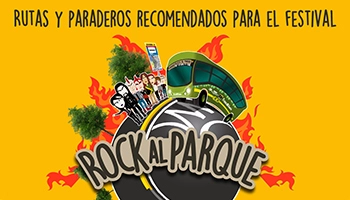 Anuncio rock al parque, rutas zonales versi&oacute;n m&oacute;vil
