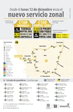 Nuevo servicio zonal C160 que conecta el sector Orqu&iacute;deas y el Portal Suba