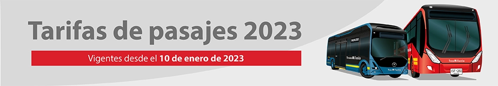 Cu&aacute;l es el valor del pasaje de TransMilenio para el 2023