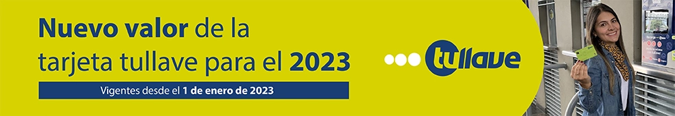 Nuevo valor de la tarjeta tullave