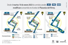 Rutas zonales 37, P49 y 403B modifican su recorrido