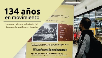Banners 134 a&ntilde;os trasporte publico movil