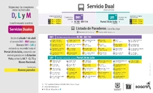 Ajustes operacionales en 3 servicios duales
