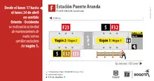 Estaci&oacute;n Puente Aranda tendr&aacute; cambios en uno de sus vagones