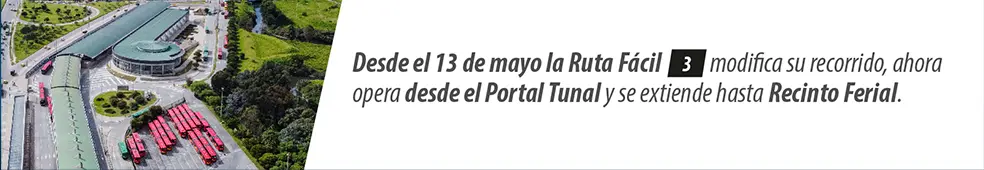 Ruta f&aacute;cil 3 cambia de Portal y modifica su recorrido
