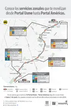 Estos servicios zonales te sirven para movilizarte del Portal Usme al Portal Am&eacute;ricas