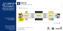 Estaci&oacute;n Calle 22 presenta cierre del acceso norte