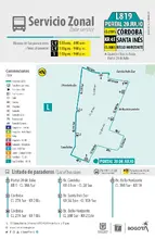 Servicios zonales B923, B927 y L819 modifican su horario