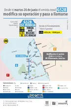 Ruta zonal G528 modifica su nombre y operaci&oacute;n