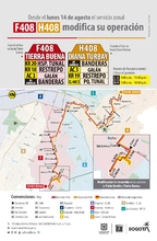 Ruta zonal F408 Tierra Buena - H408 Diana Turbay modifica su operaci&oacute;n