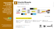 Vag&oacute;n de estaci&oacute;n Ricaurte presenta cierre por abras en la v&iacute;a