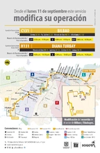 Ruta zonal C131 Bilbao - H131 Diana Turbay modifica su operaci&oacute;n
