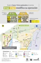 Ruta B162 - C162 modifica recorrido