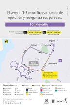 Servicio alimentador 1-5 Colsubsidio modifica su operaci&oacute;n