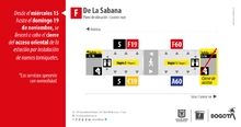 Cierres de acceso por instalaci&oacute;n de torniquetes en estaciones Calle 63 y De La Sabana