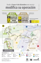 Ruta zonal B903 Verbenal - K903 Aeropuerto modifica su operaci&oacute;n