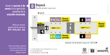 Plano de estaci&oacute;n de Boyac&aacute; con novedad