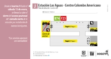 Habr&aacute;n nuevos torniquetes Estaci&oacute;n Las Aguas - Centro Colombo Americano