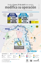 Rutas A506-G506 presentan novedad su operaci&oacute;n