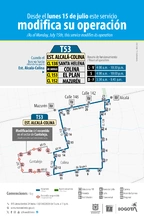 Servicio T53 modifica su operaci&oacute;n