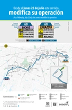 Servicio zonal 60 Bachu&eacute; - Zarazota extiende su recorrido