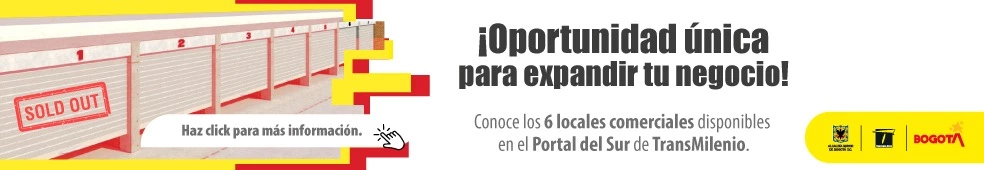 Oportunidad &uacute;nica para expandir tu negocio -TRANSMILENIO