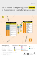 Redistribuci&oacute;n de paradero 041A12 ubicado en la carrera 14