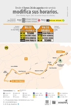 Servicio zonal H638 cambia su horario de operaci&oacute;n