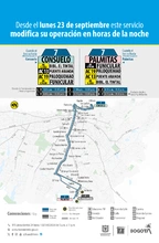 Servicio zonal 7 Consuelo modifica su operaci&oacute;n en la noche