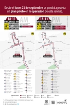 Servicio 18-11 Unicerros inicia plan piloto en su operaci&oacute;n