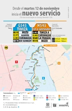 Nuevo Servicio TranMiZonal G543 Timiza - H543 Estaci&oacute;n General Santander