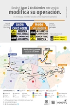 Servicio TransMiZonal A606 Chic&oacute; Norte - H606 San Joaqu&iacute;n modifica su recorrido