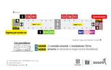 Cierre de acceso norte en la estaci&oacute;n Biblioteca Tintal