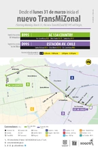 Nuevo servicio TransMiZonal B955 - D955 inicia operaci&oacute;n