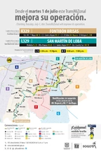 Servicio TransMiZonal K329 - L329 modifica su operaci&oacute;n