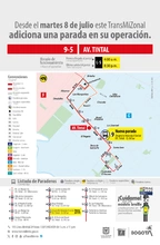 Servicio 9-5 Avenida Tintal adiciona una nueva parada