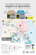 Servicio TransMiZonal K542 - G542 cambia su recorrido