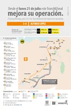Servicio TransMiZonal 3-4 Alfonso L&oacute;pez modifica su recorrido en la Aurora