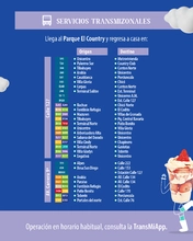 Festival del Pan y del Postre, servicios habilitados de TransMilenio y TransMiZonal