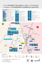 Novedades en rutas TransMiZonal por obras en el puente vehicular de la avenida Am&eacute;ricas con carrera 50