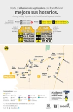 Servicio C160 Orqu&iacute;deas - Estaci&oacute;n la Campi&ntilde;a modifica sus horarios