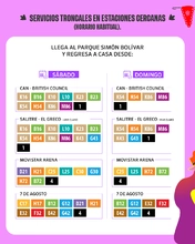 Bogot&aacute; facilita la movilidad de los asistentes al Festival Popular al Parque 2025