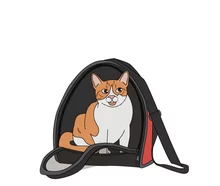 Gato ilustrado con nombre Bruna