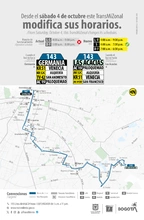 Servicio TransMiZonal 143 Germania - Las Acacias modifica su horario de operaci&oacute;n