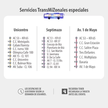 Servicios TransMiZonales especiales para el concierto de Imagine Dragons
