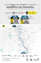 Ajuste de horarios en el servicio TransMiZonal 120 Egipto - Bosa San Diego