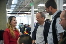 Reuni&oacute;n de equipo seguridad vial y Pierre Soulard