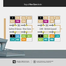 16 servicios troncales en las estaciones Salitre &ndash; El Greco Vive Claro y CAN &ndash; British Council, en la troncal avenida El Dorado,