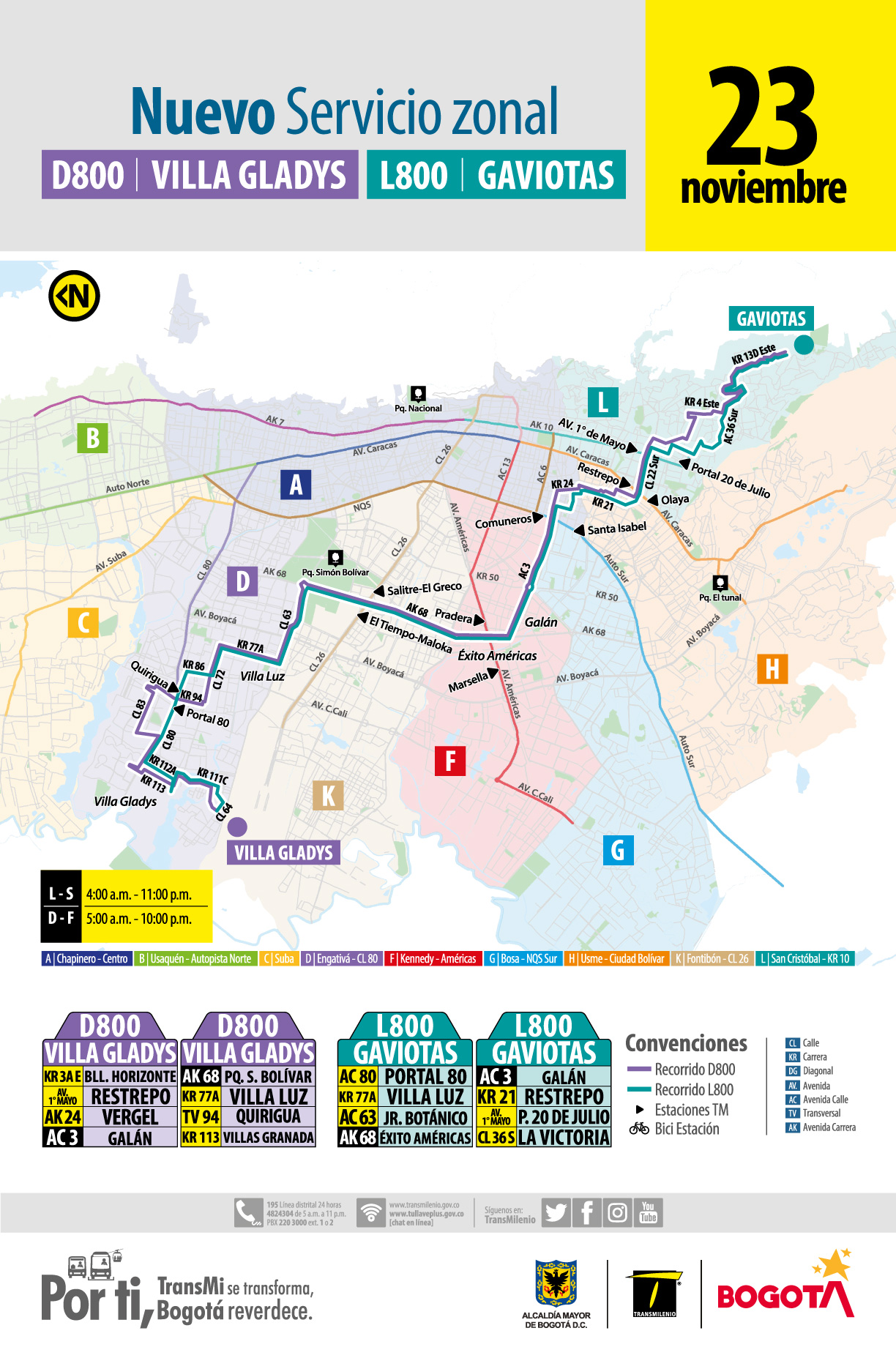 D 800 Villa Gladys – L 800 Gaviotas